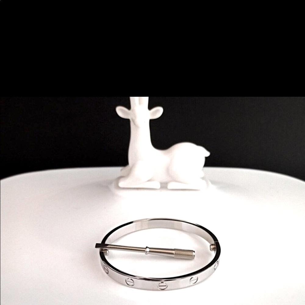 New Stainless Steel Screw Bracelet Size 7.75
